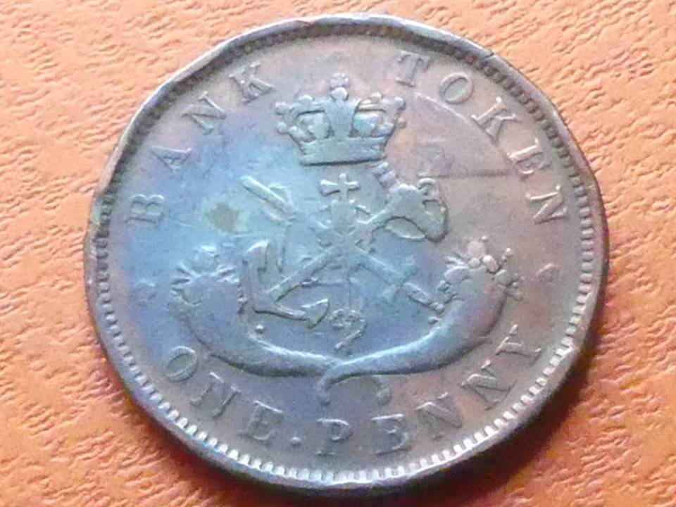  Canada One Penny Upper Canada 1857, ca 15 Gramm, 34 mm 1 Dollar 1949  Top-Erhaltung   