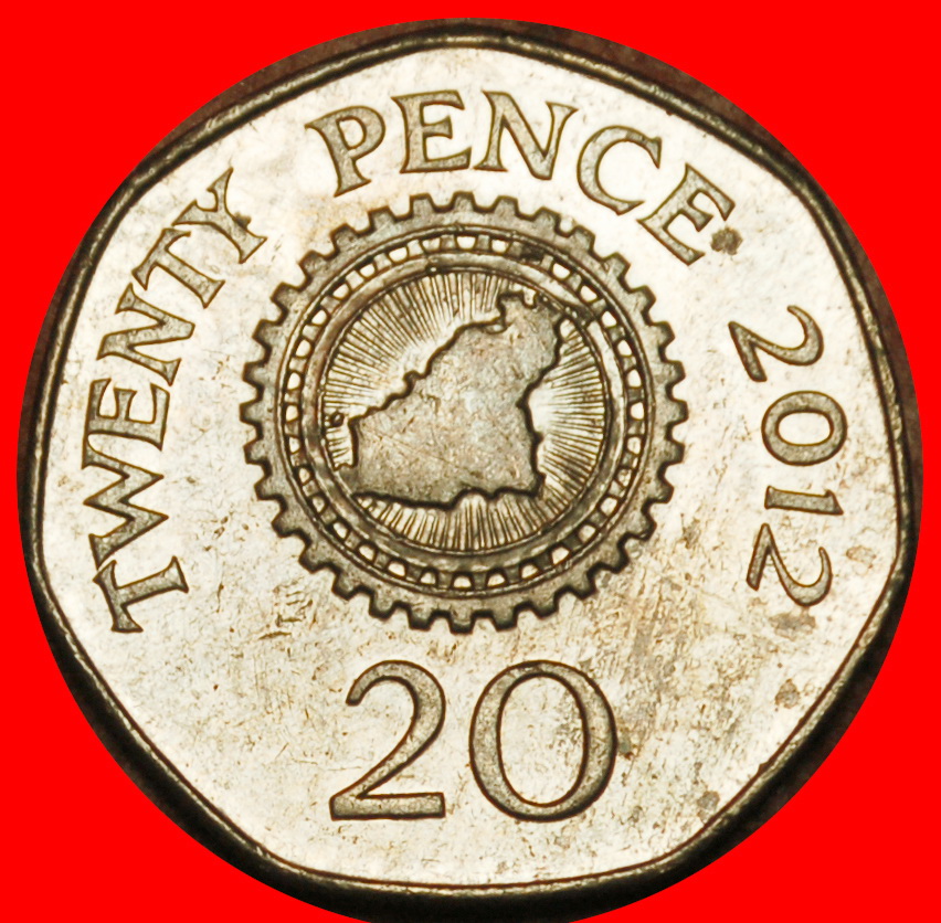  Ⰶ GREAT BRITAIN (1999-2012): GUERNSEY★20 PENCE 2012 ELIZABETH II (1953-2022) LOW START ★ NO RESERVE!   