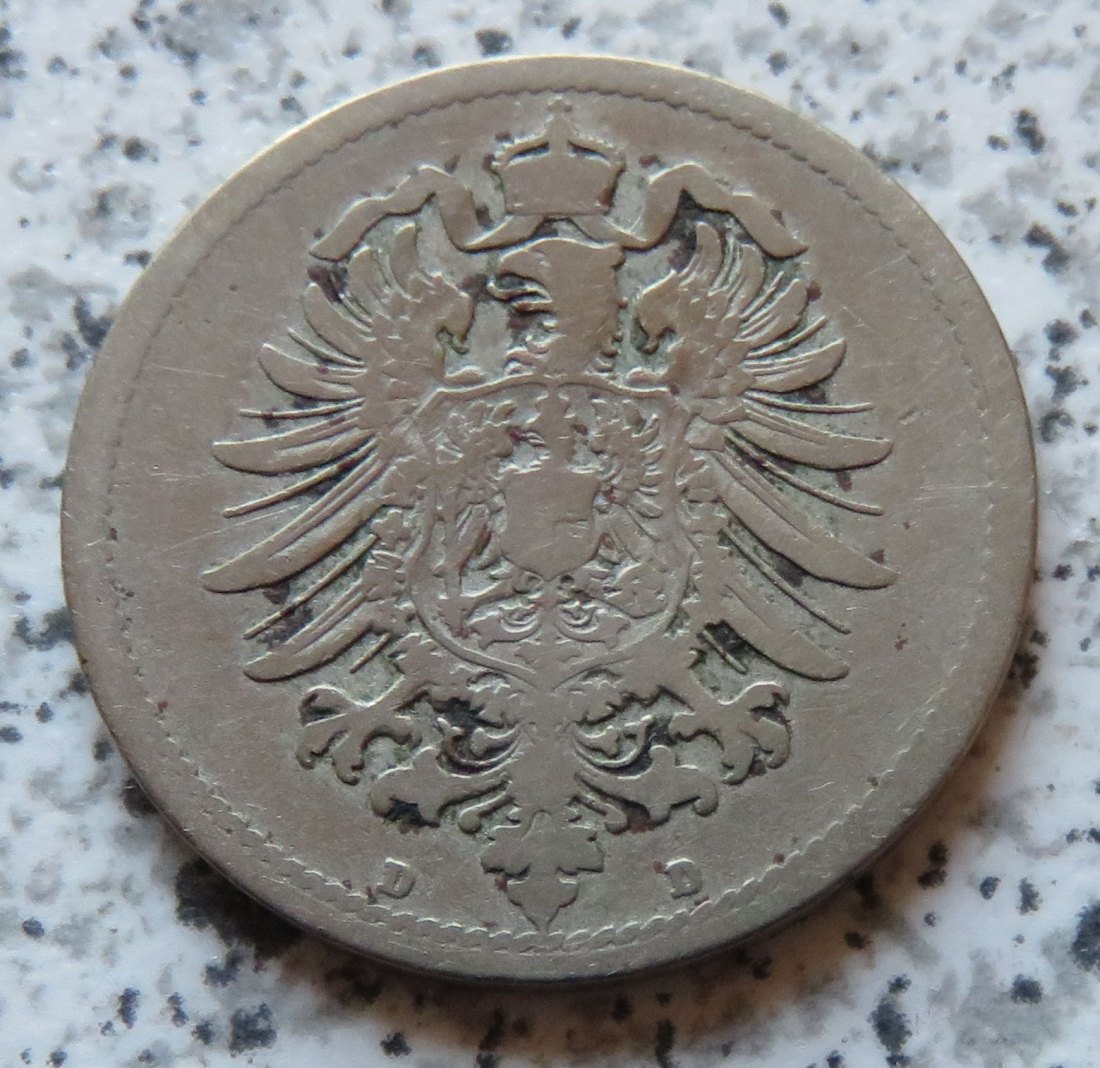  Kaiserreich 10 Pfennig 1873 D   