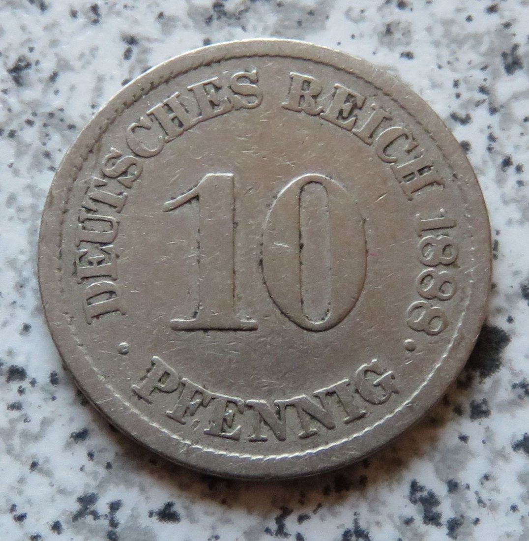  Kaiserreich 10 Pfennig 1888 J   