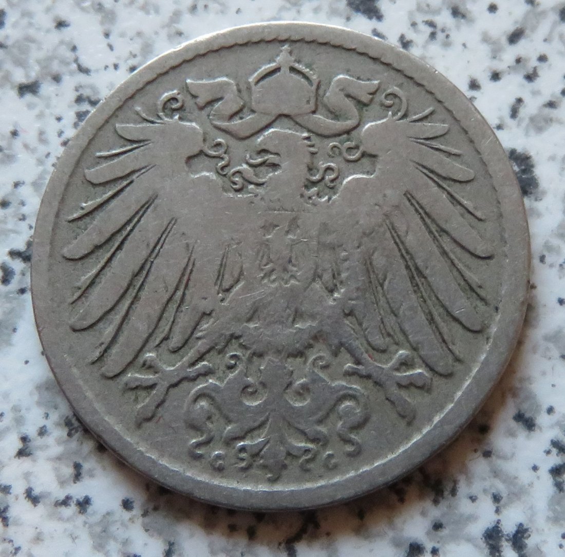  Kaiserreich 10 Pfennig 1890 G   