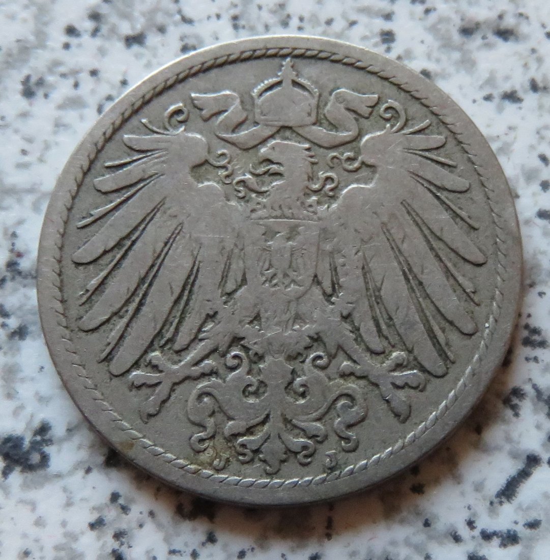  Kaiserreich 10 Pfennig 1890 J   