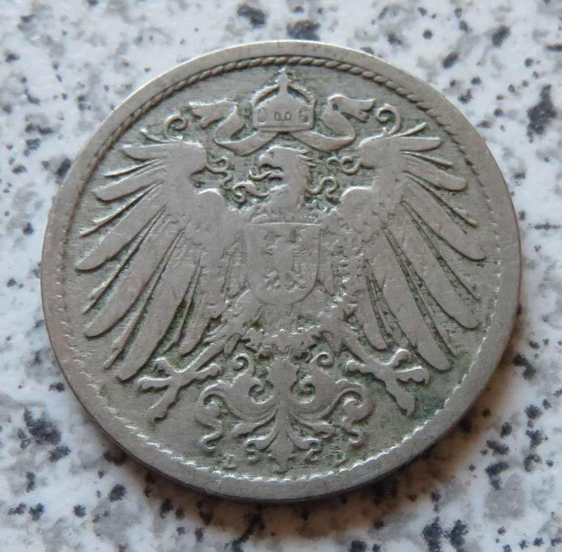  Kaiserreich 10 Pfennig 1891 D   