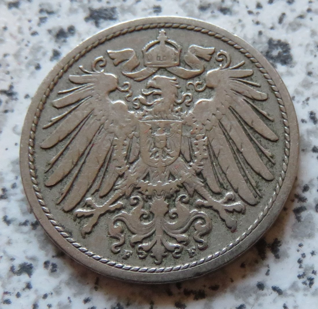  Kaiserreich 10 Pfennig 1893 F   