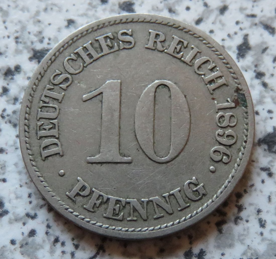  Kaiserreich 10 Pfennig 1896 E   