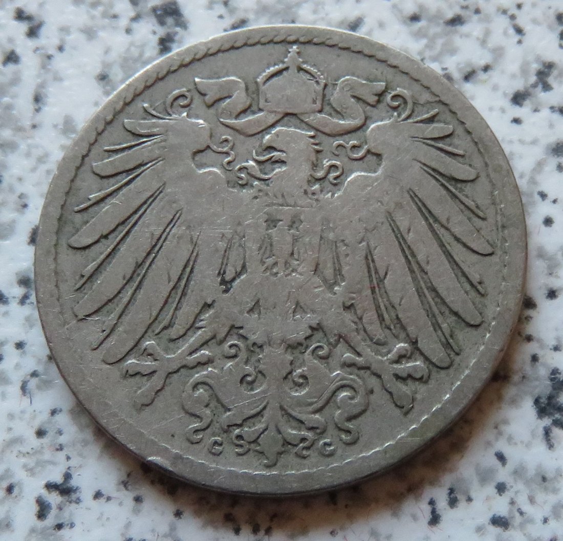  Kaiserreich 10 Pfennig 1896 G   