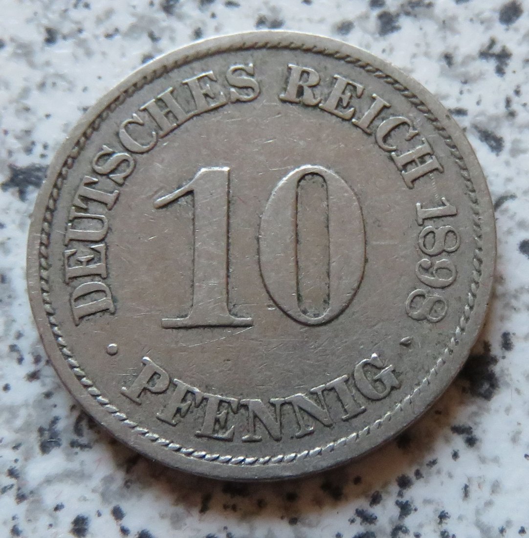  Kaiserreich 10 Pfennig 1898 A   