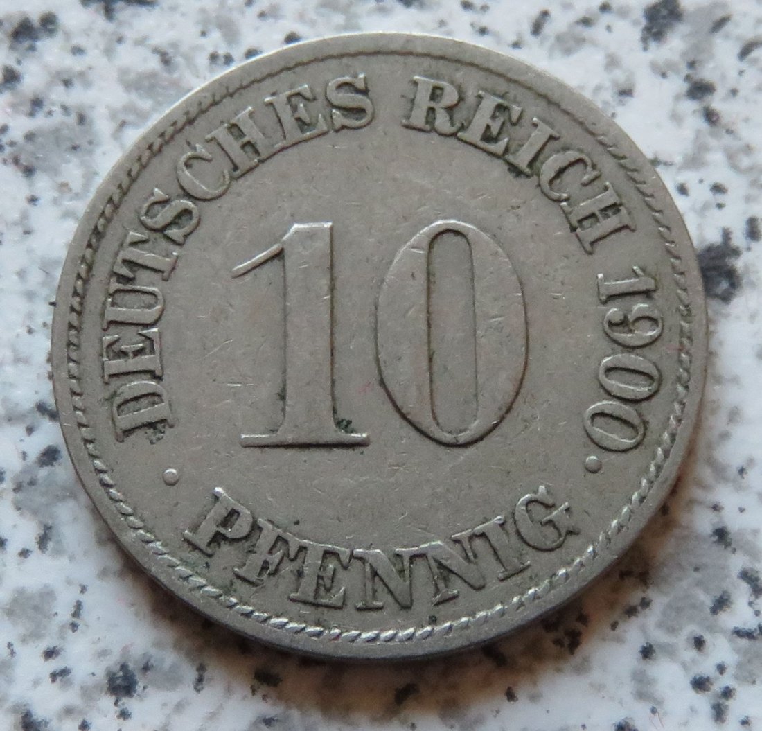  Kaiserreich 10 Pfennig 1900 J   