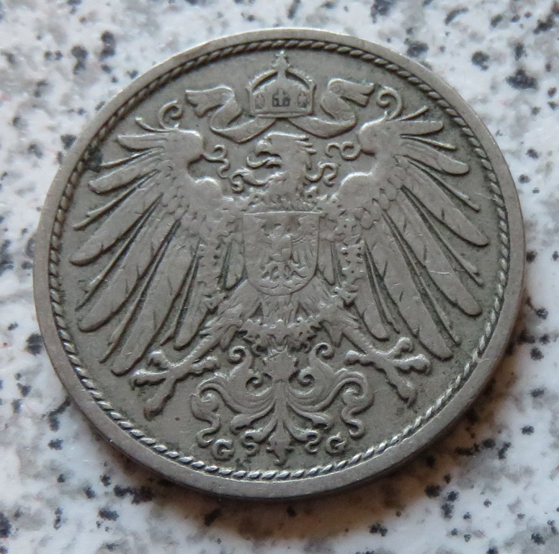  Kaiserreich 10 Pfennig 1906 G   