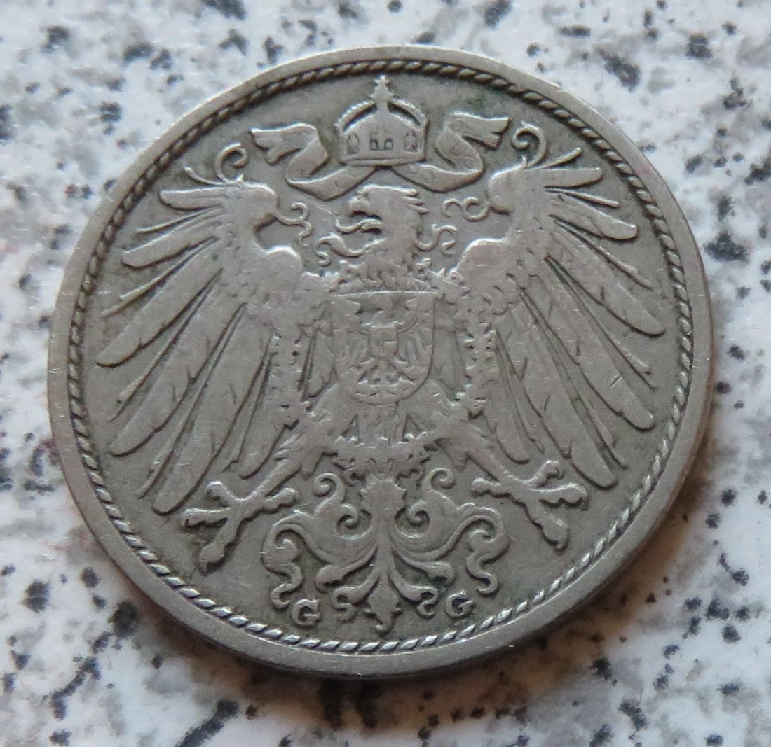  Kaiserreich 10 Pfennig 1906 G   