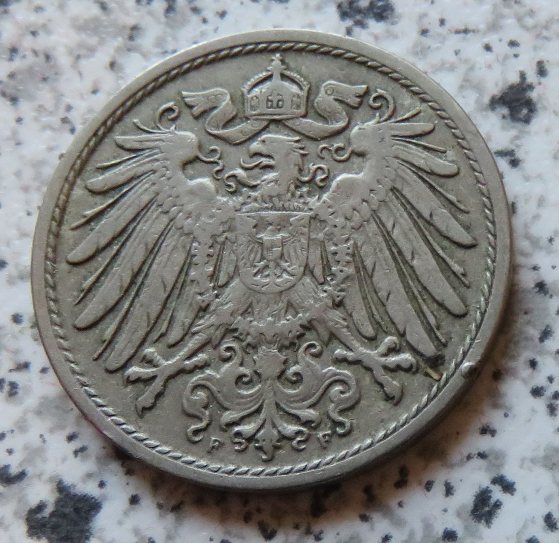  Kaiserreich 10 Pfennig 1909 F   