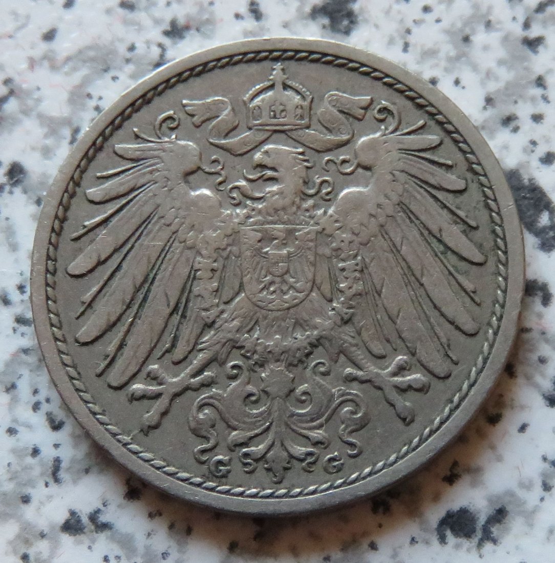  Kaiserreich 10 Pfennig 1909 G   