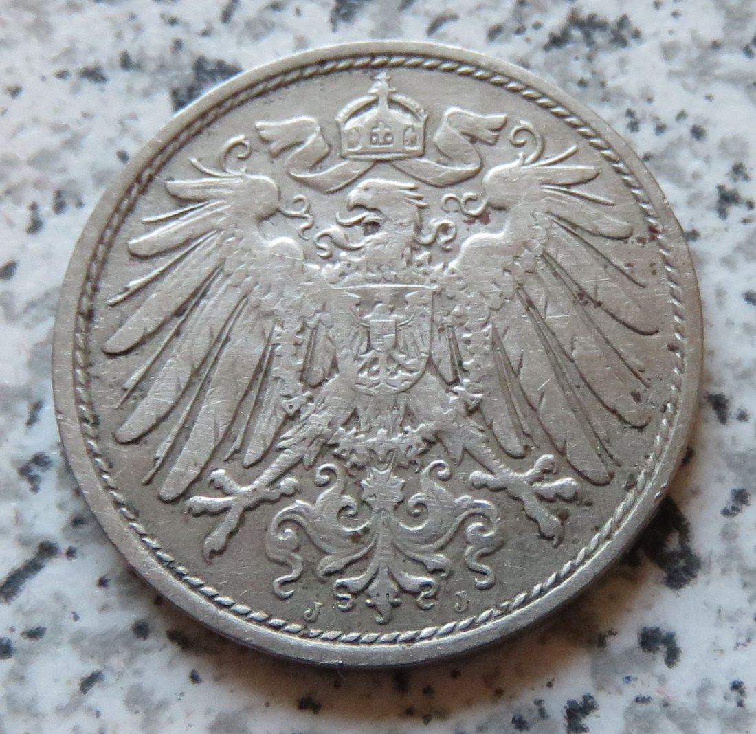  Kaiserreich 10 Pfennig 1909 J   