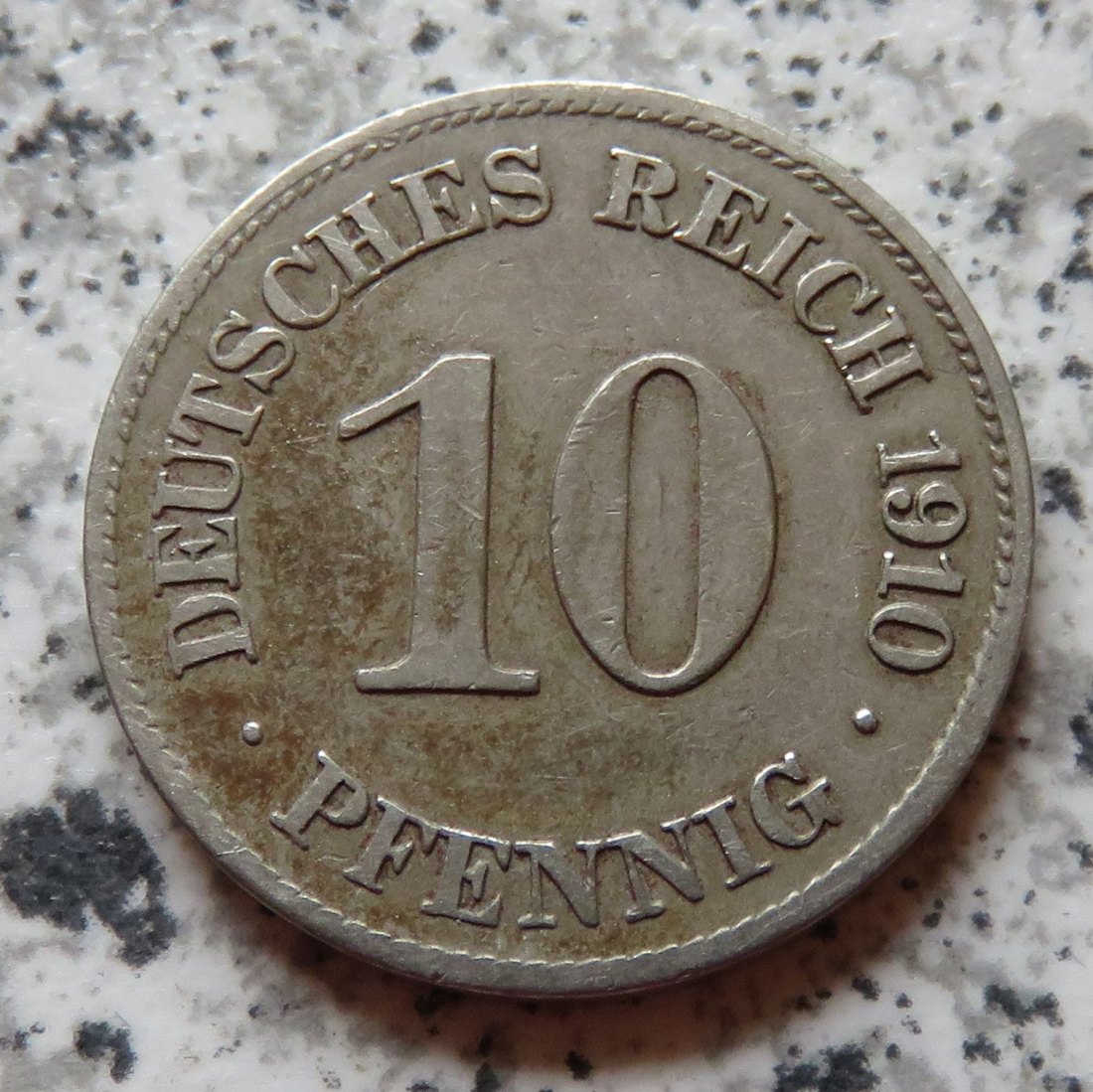  Kaiserreich 10 Pfennig 1910 E   