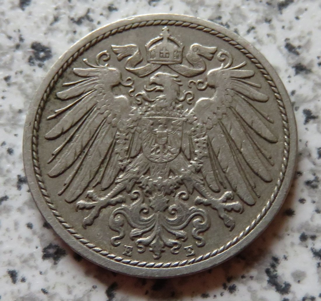  Kaiserreich 10 Pfennig 1910 E   