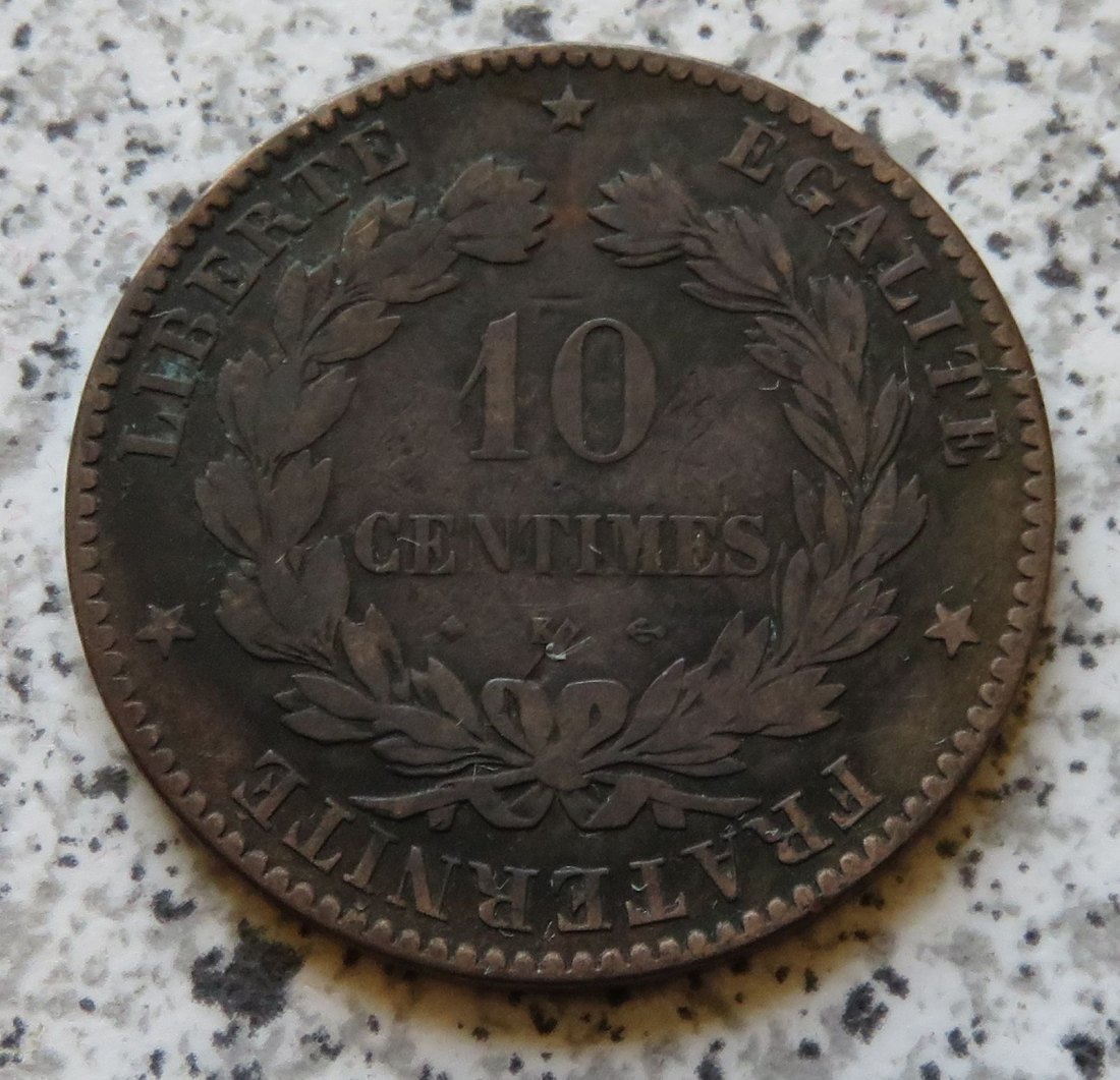  Frankreich 10 Centimes 1873 K   