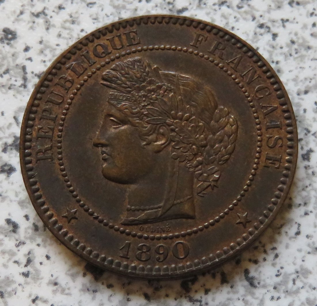  Frankreich 10 Centimes 1890 A   