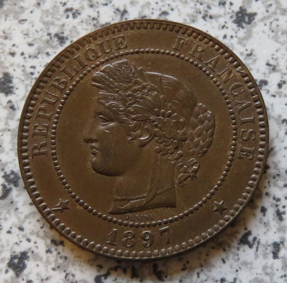  Frankreich 10 Centimes 1897 A   