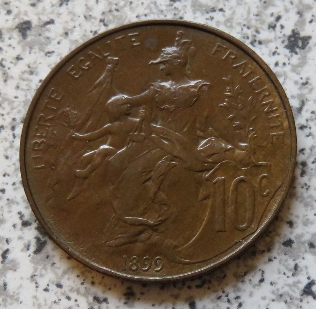  Frankreich 10 Centimes 1899   