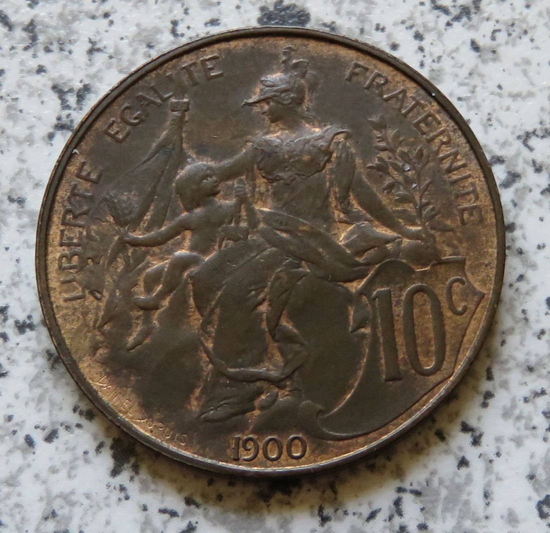  Frankreich 10 Centimes 1900   