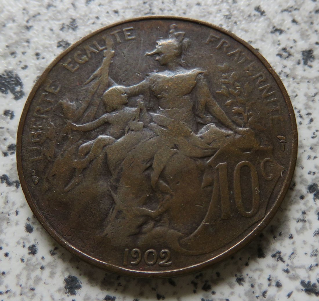  Frankreich 10 Centimes 1902   