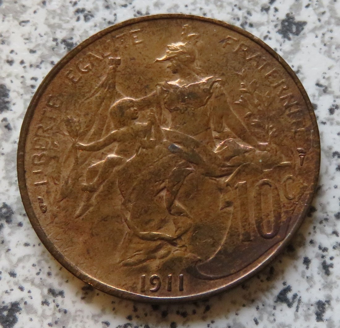  Frankreich 10 Centimes 1911   