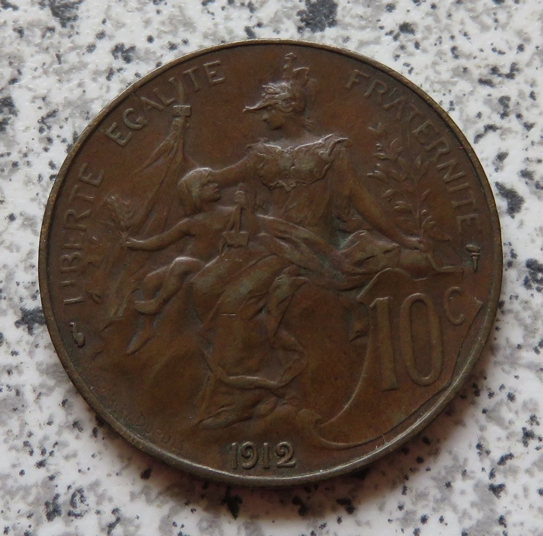  Frankreich 10 Centimes 1912   