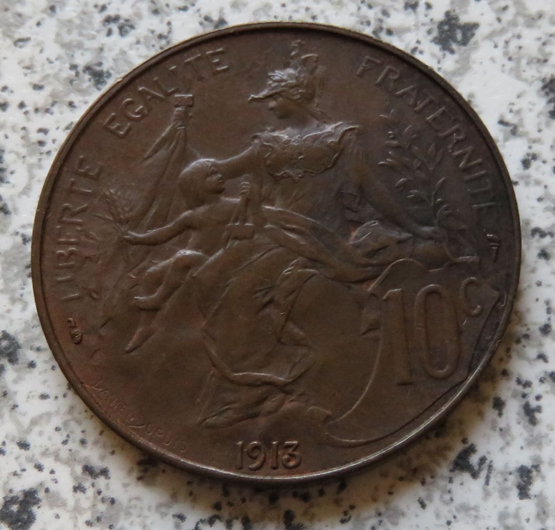  Frankreich 10 Centimes 1913   