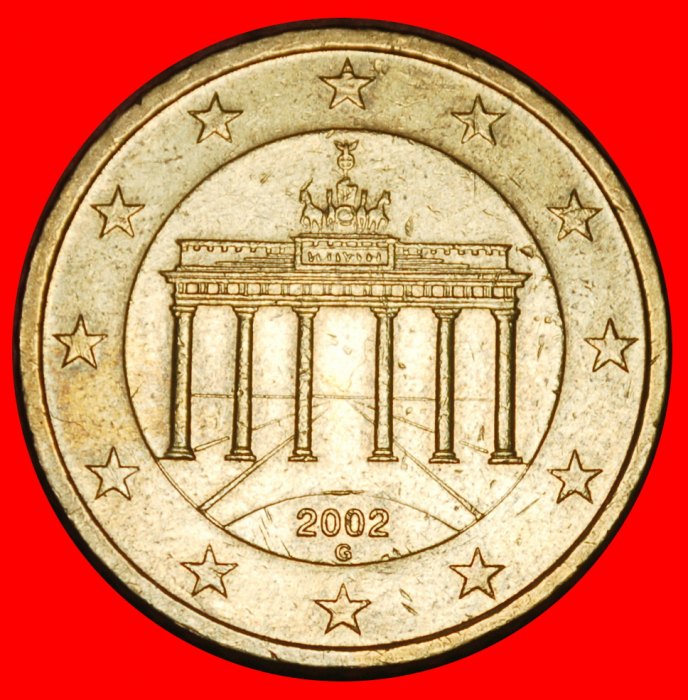  Ⰶ NORDIC GOLD (2002-2006): GERMANY ★ 50 EURO CENTS 2002G BADEN-WUERTTEMBERG! LOW START ★ NO RESERVE!   