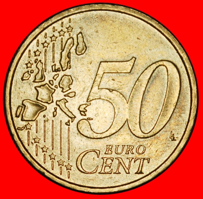  Ⰶ NORDIC GOLD (2002-2006): GERMANY ★ 50 EURO CENTS 2002G BADEN-WUERTTEMBERG! LOW START ★ NO RESERVE!   