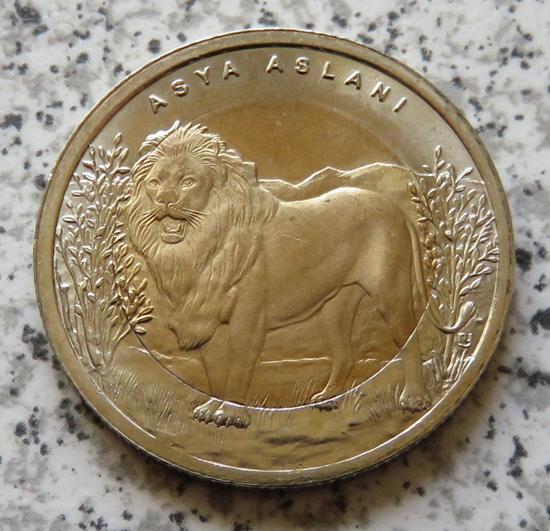  Türkei 1 Lira 2011 Asiatischer Löwe   