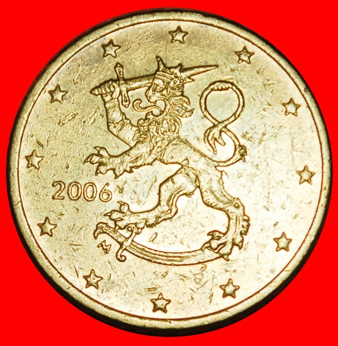  Ⰶ TWO SWORDS (1999-2024): FINLAND ★ 50 EURO CENTS 2006 NORDIC GOLD!★LOW START ★ NO RESERVE!   