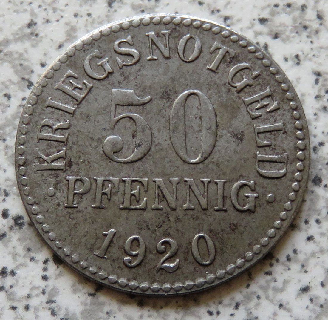  Staatsbank Braunschweig 50 Pfennig 1920   