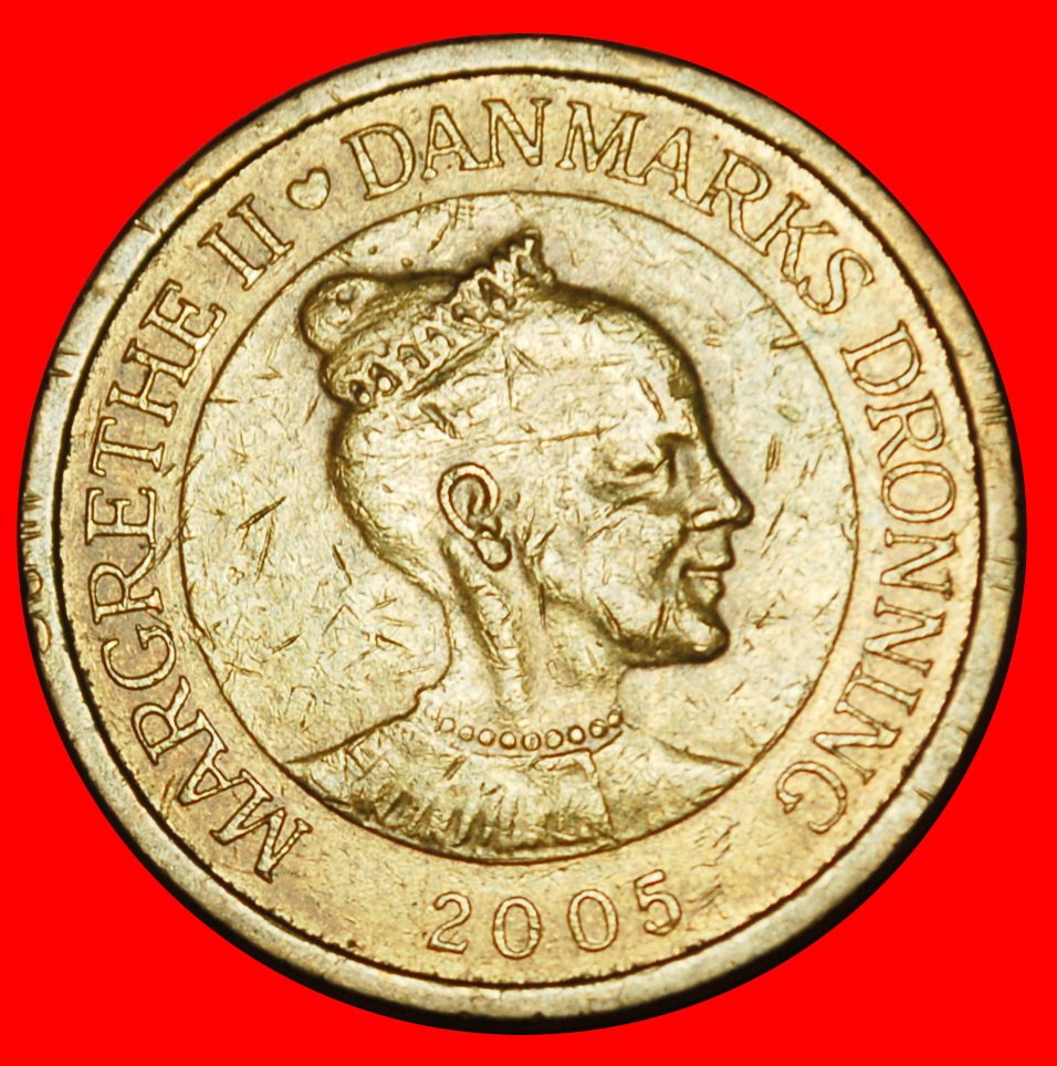  Ⰶ THE 4th EFFIGY (2004-2010): DENMARK★10 CROWNS 2005! MARGRETHE II 1972-2024★LOW START ★ NO RESERVE!   