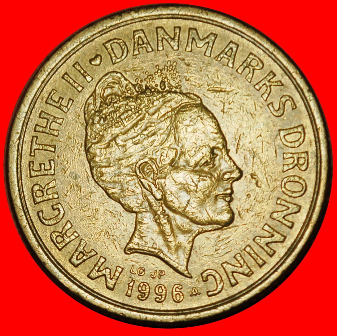  Ⰶ THE 3rd EFFIGY 1994-1999: DENMARK★20 CROWNS 1996! MARGRETHE II (1972-2024)★LOW START ★ NO RESERVE!   