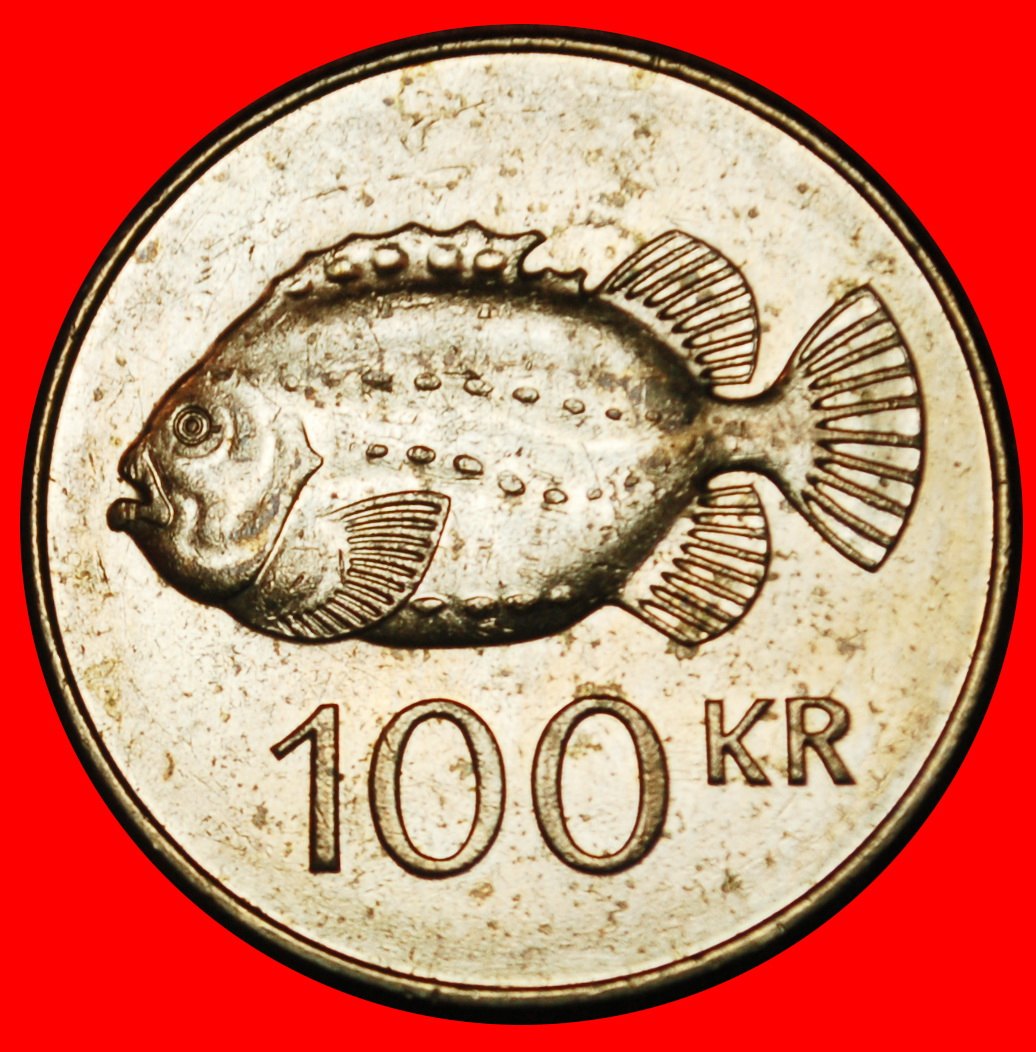  Ⰶ GREAT BRITAIN FISH (1995-2011): ICELAND ★ 100 CROWNS 2011! MINT LUSTRE!★LOW START ★ NO RESERVE!   