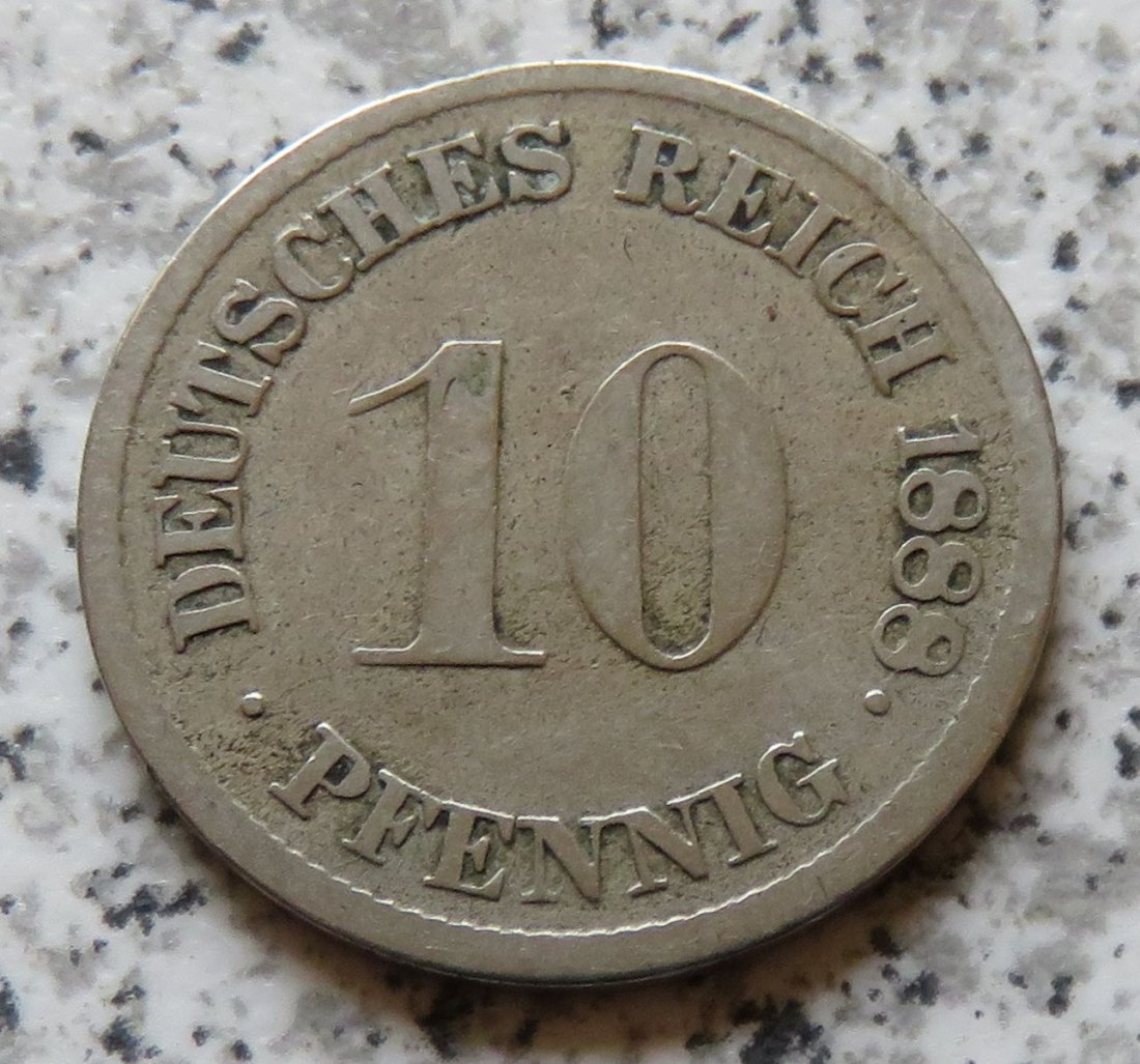  Kaiserreich 10 Pfennig 1888 G   