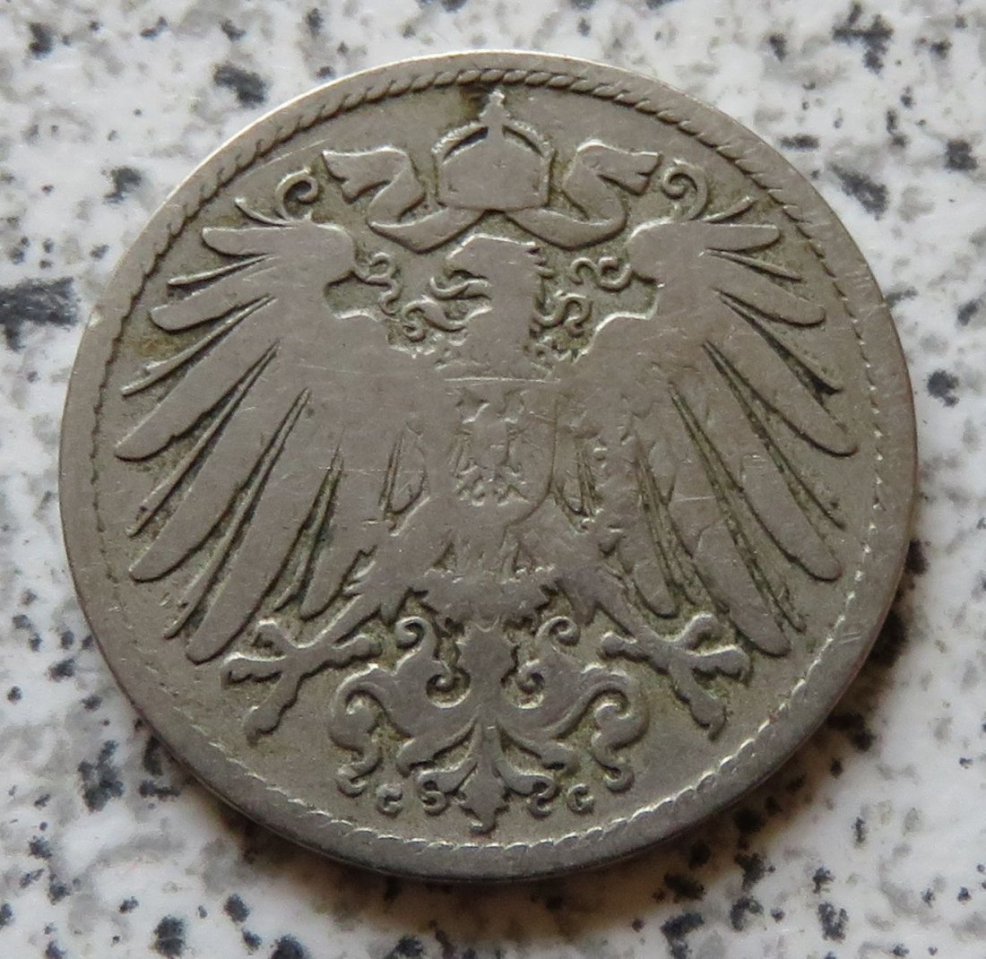  Kaiserreich 10 Pfennig 1890 G   