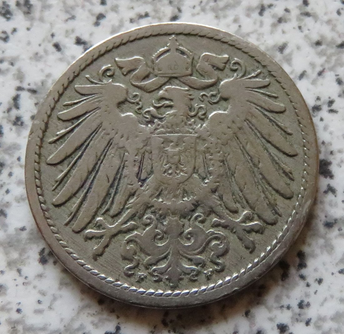  Kaiserreich 10 Pfennig 1892 F   