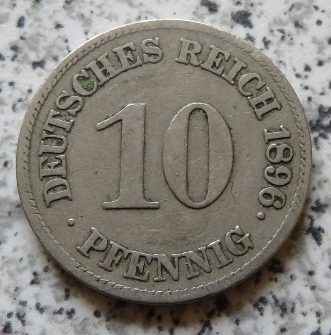  Kaiserreich 10 Pfennig 1896 E   