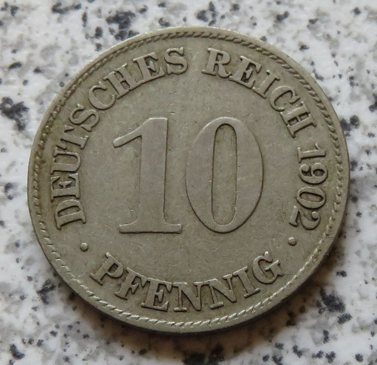  Kaiserreich 10 Pfennig 1902 E   