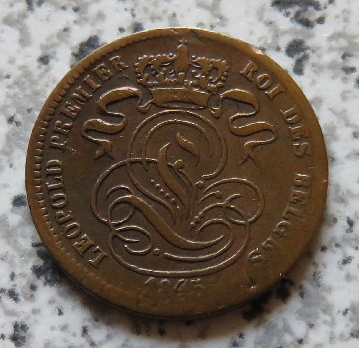  Belgien 1 Centime 1845   