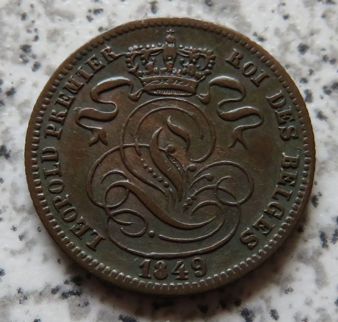  Belgien 1 Centime 1849   