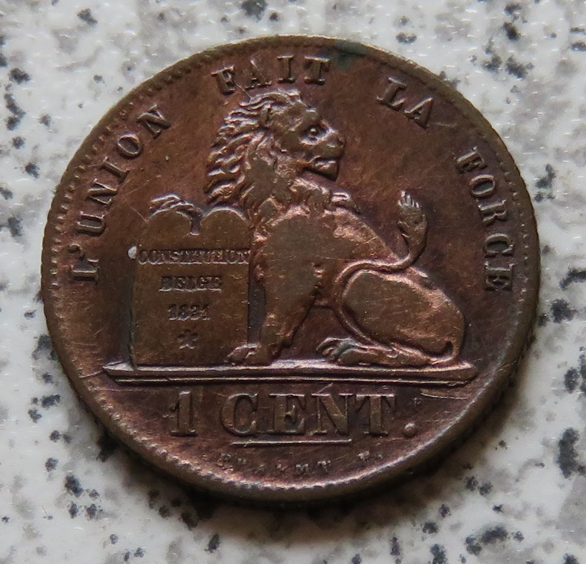  Belgien 1 Centime 1849   