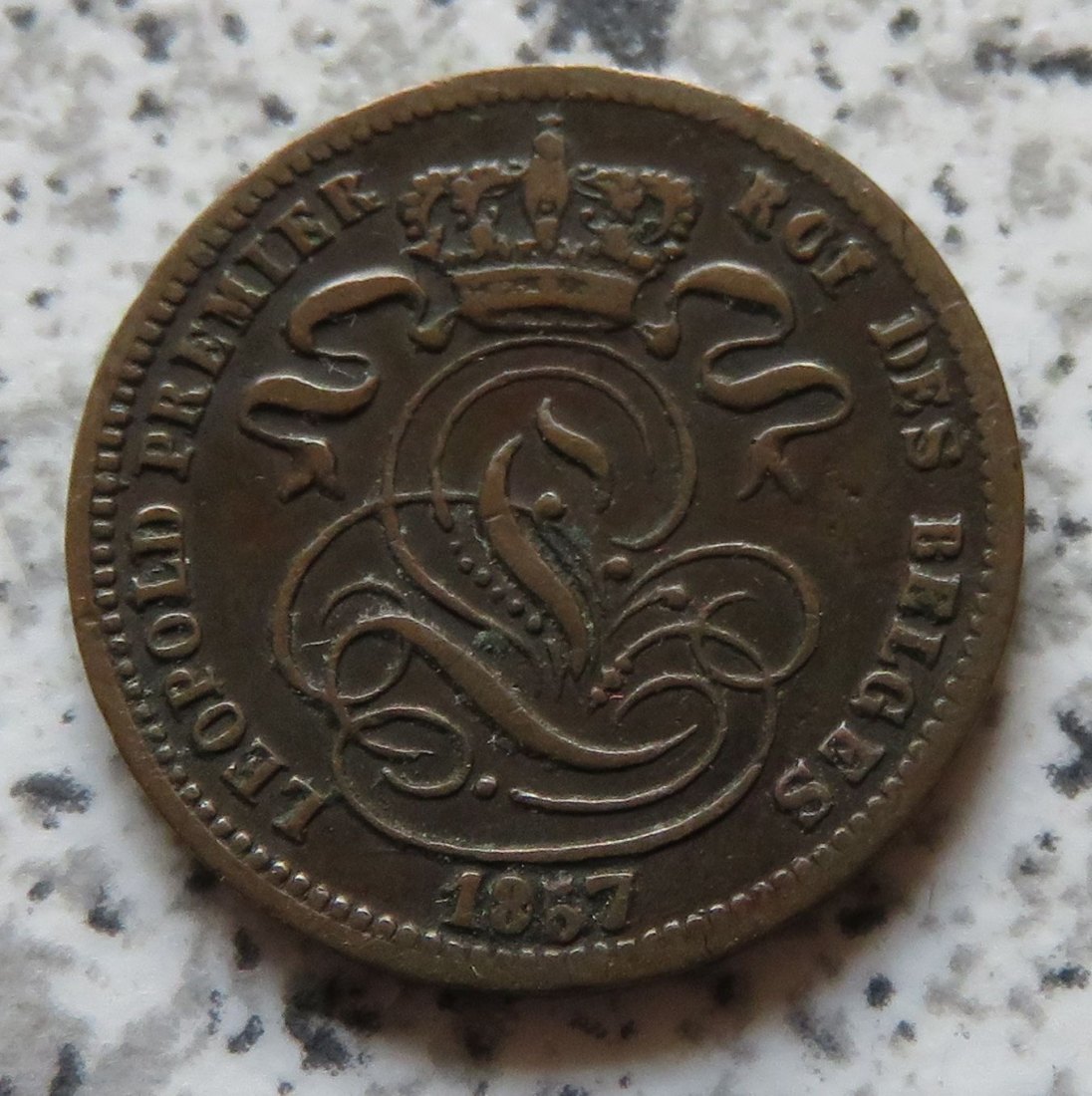  Belgien 1 Centime 1857   