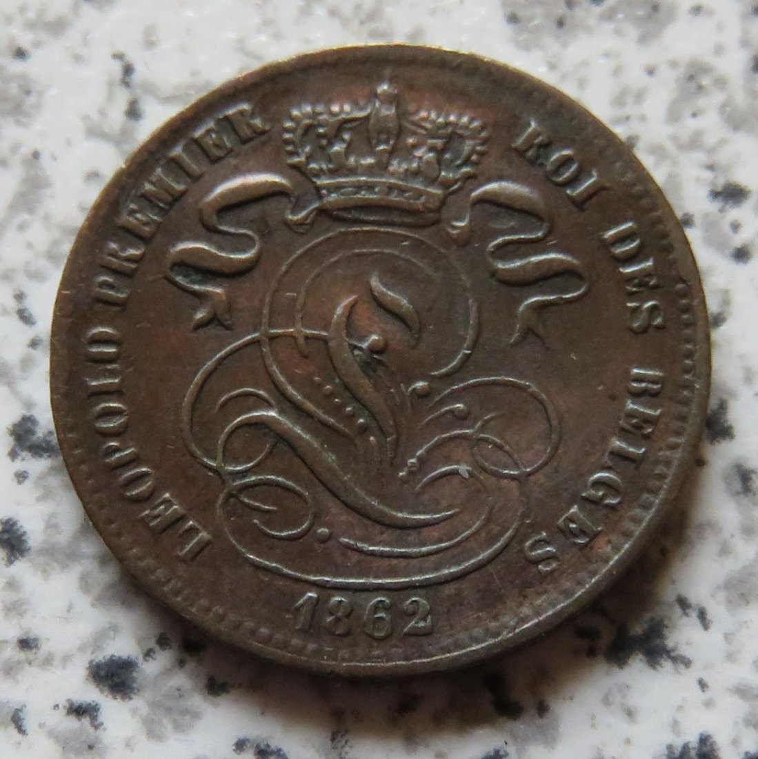  Belgien 1 Centime 1862   