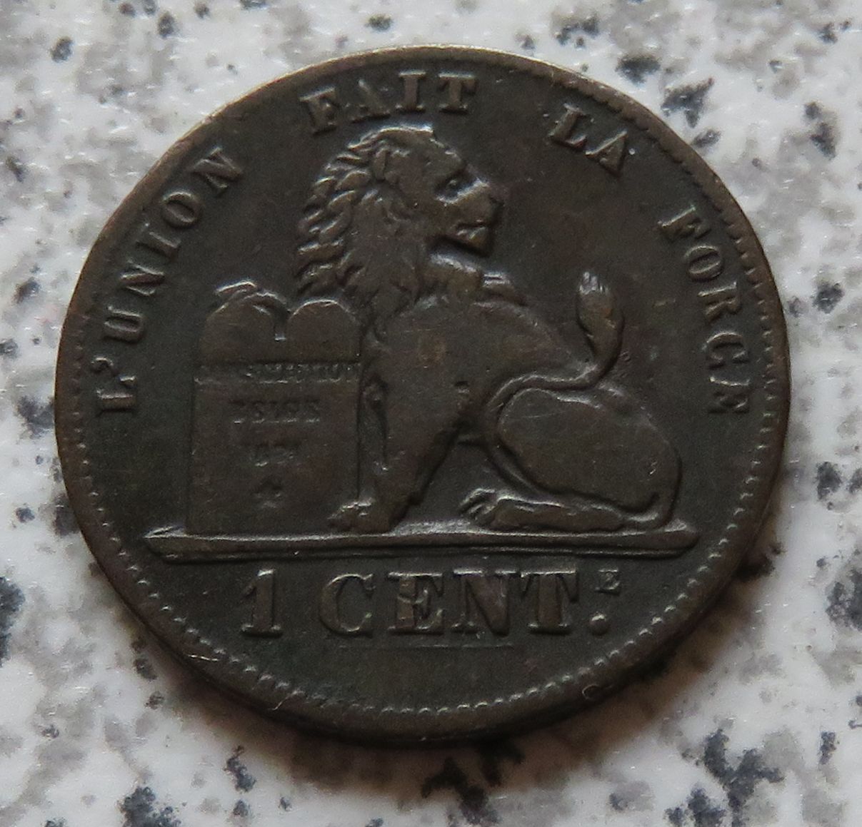  Belgien 1 Centime 1873 französisch   