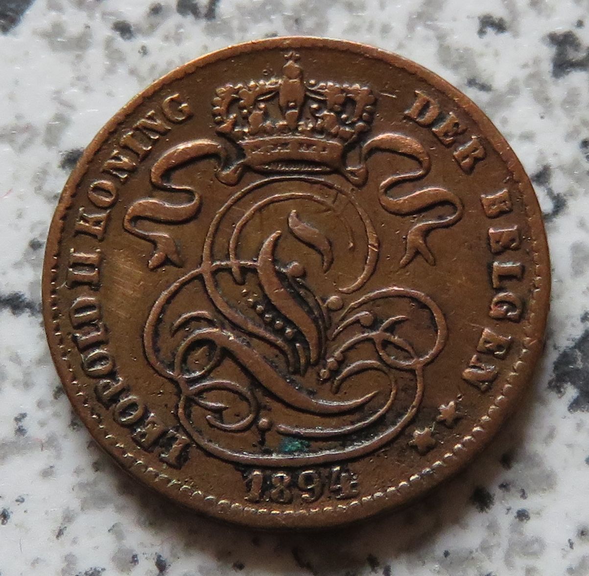  Belgien 1 Centime 1894 flämisch   