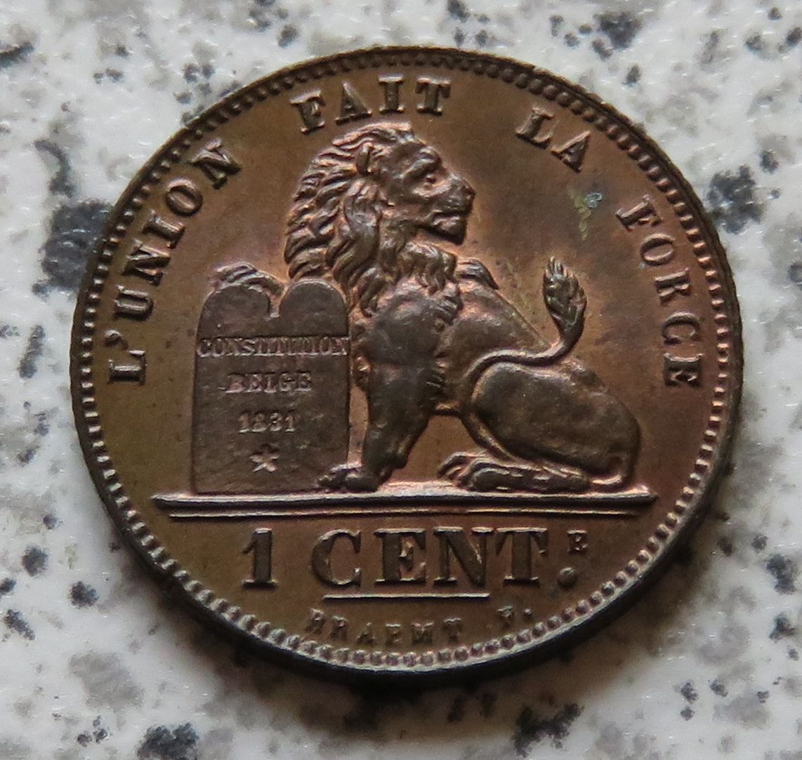  Belgien 1 Centime 1899 französisch, Erhaltung   