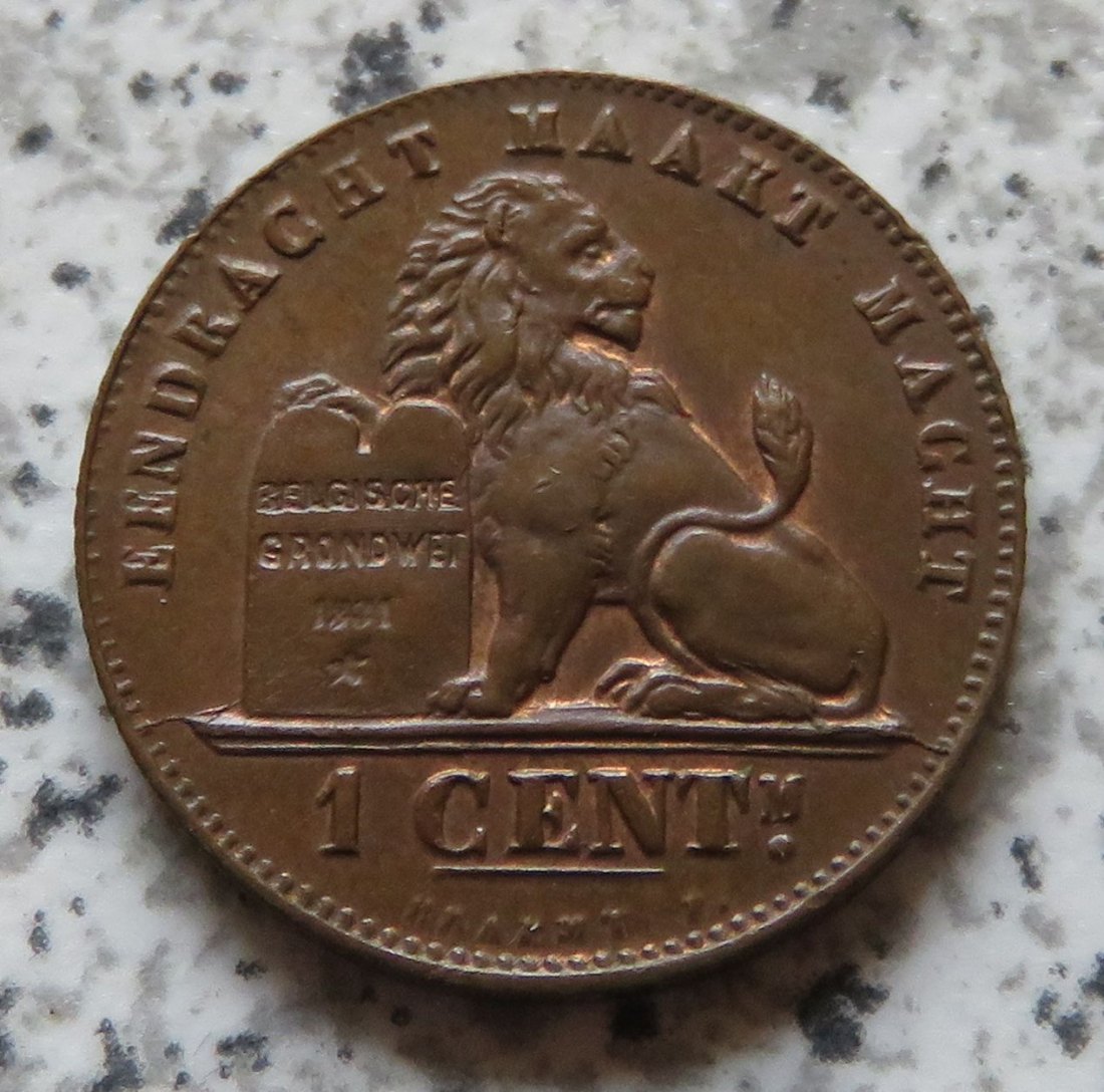  Belgien 1 Centime 1901 flämisch   